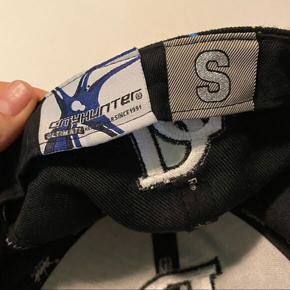 City Hunters Washington DC Embroidered Neon rainbow Baseball Cap Hat Fitted -S - Picture 4 of 6